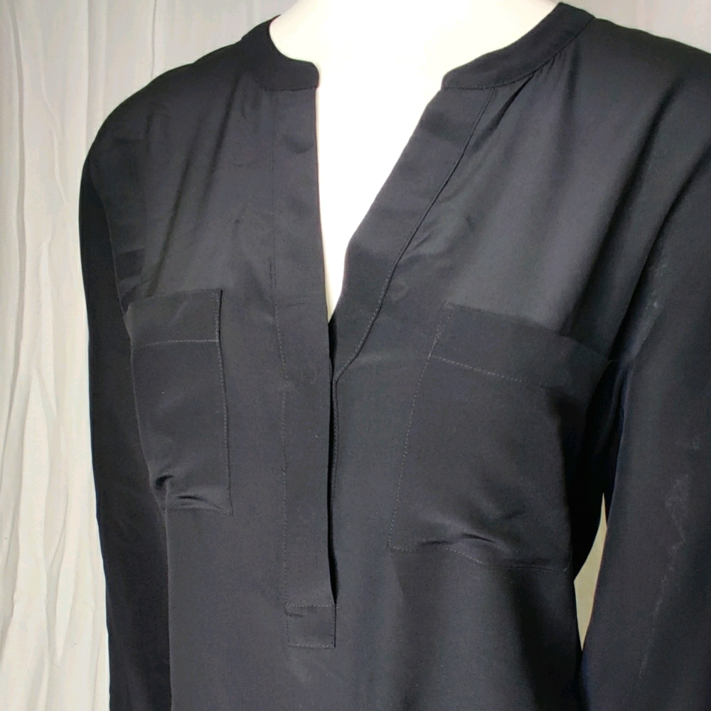 Ann Taylor semi-sheer silk blouse EUC